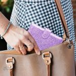 Porte-document de voyage stylé en paillettes brillantes