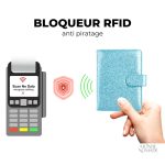 Accessoire de voyage unique en paillettes pour les globe-trotters