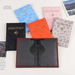 Étui pour passeport en textile à motifs de papillons