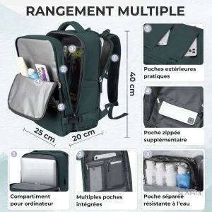 Sac à Dos léger 25 cm, parfait pour les randonnées