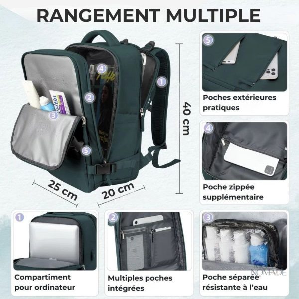Sac à Dos léger 25 cm, parfait pour les randonnées