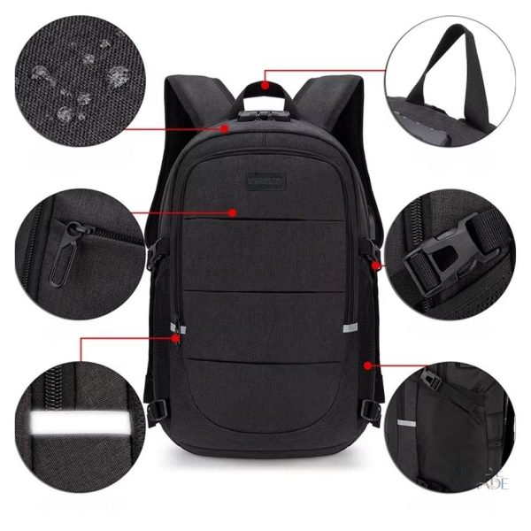 Sac à dos de voyage, fermeture sécurisée par code numérique