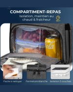 Sac à dos de voyage pratique avec compartiment isotherme