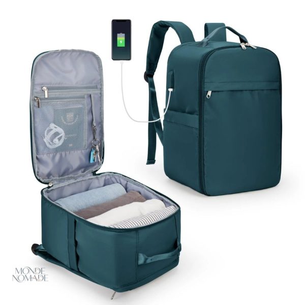Sac de cabine avec espace optimisé, 45 x 36 x 20