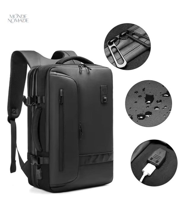 Sac à Dos Compressible pour Voyageur Aventureux