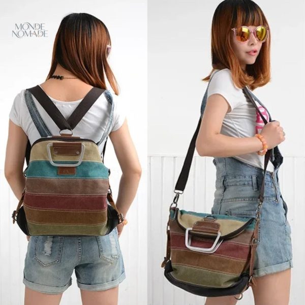 Sac de voyage femme adaptable en sac à dos