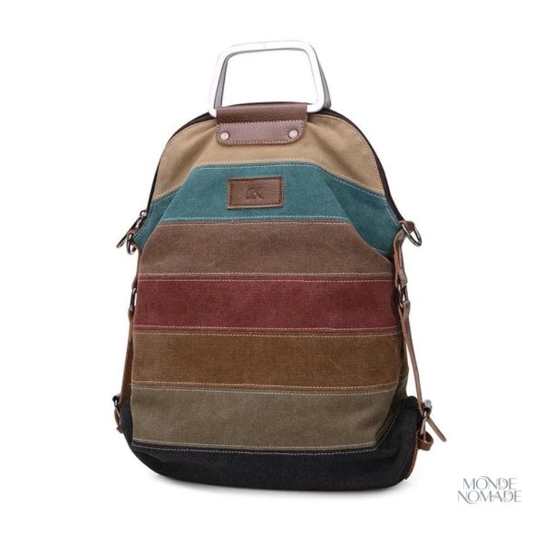 Sac à bandoulière féminin convertible en sac à dos