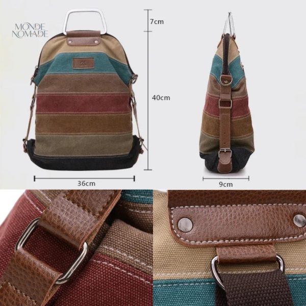 Sac à dos polyvalent pour femme, style contemporain