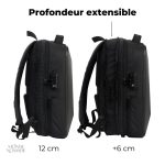 Sac à dos robuste à coque rigide, idéal pour les déplacements