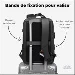 Sac de voyage à dos avec design ergonomique et coque durable