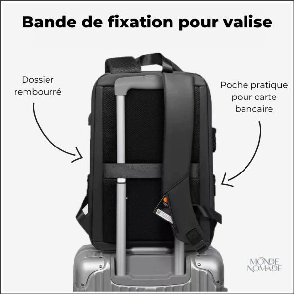 Sac de voyage à dos avec design ergonomique et coque durable