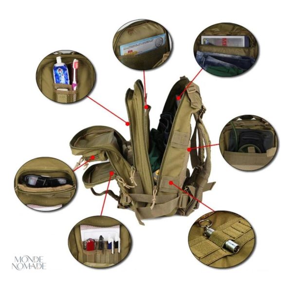 Sac à Dos polyvalent 30L, adapté pour vos voyages et aventures