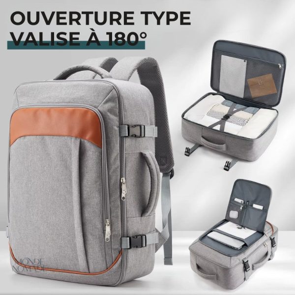 Sac à dos de voyage, facile à transporter en avion