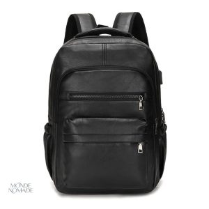 Sac à dos en simili cuir pour homme
