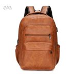 Sac à dos de voyage pratique en cuir synthétique