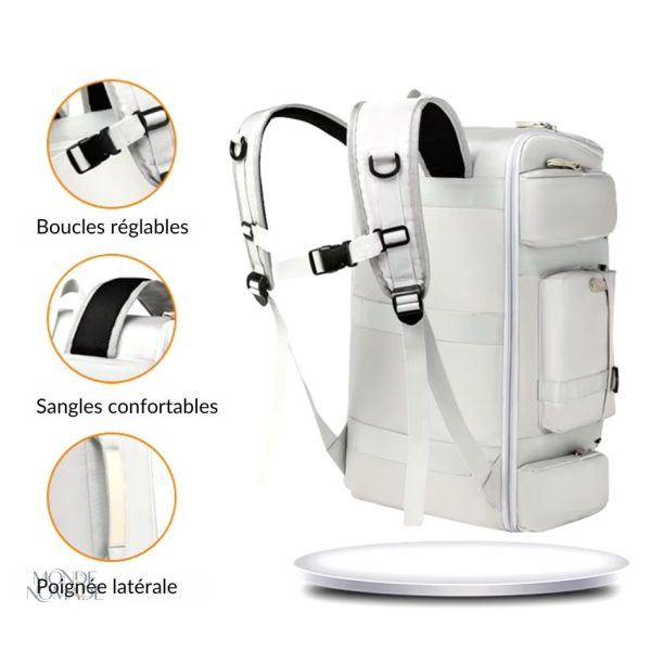 Sac à dos idéal pour les déplacements fréquents
