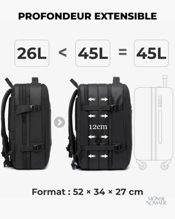 Sac à dos de voyage à emporter en cabine