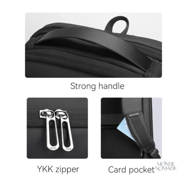 Sac à dos homme avec protection pour appareil électronique