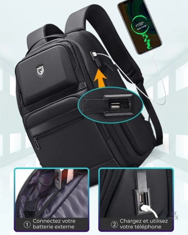 Sac à dos de voyage avec poches multiples