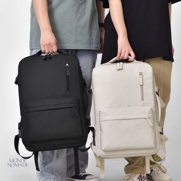 Sac à dos simple et fonctionnel pour voyages en avion