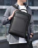 Sac à dos de voyage en cuir synthétique pour style urbain