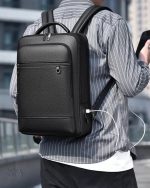 Sac à dos homme, design en simili cuir chic