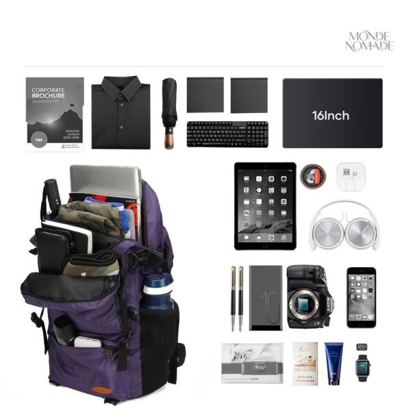 Sac à dos de voyage, style fonctionnel pour les globe-trotters