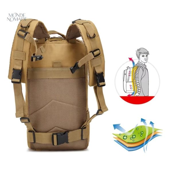Sac à dos pratique avec plusieurs compartiments de rangement