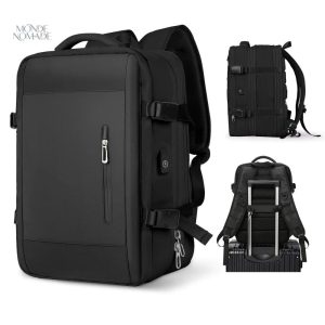 Sac à Dos Noir Compact pour Voyage