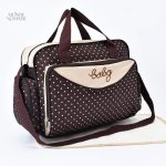 Sac de voyage à pois pratique pour les parents