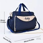 Sac à langer design à pois pour le quotidien des parents