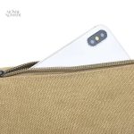 Accessoire de voyage : sac banane en toile