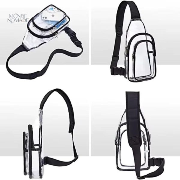Accessoire tendance : sac banane transparent, polyvalent et fonctionnel