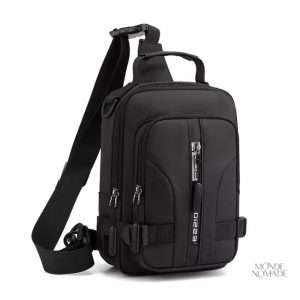 Sac bandoulière poitrine homme design moderne