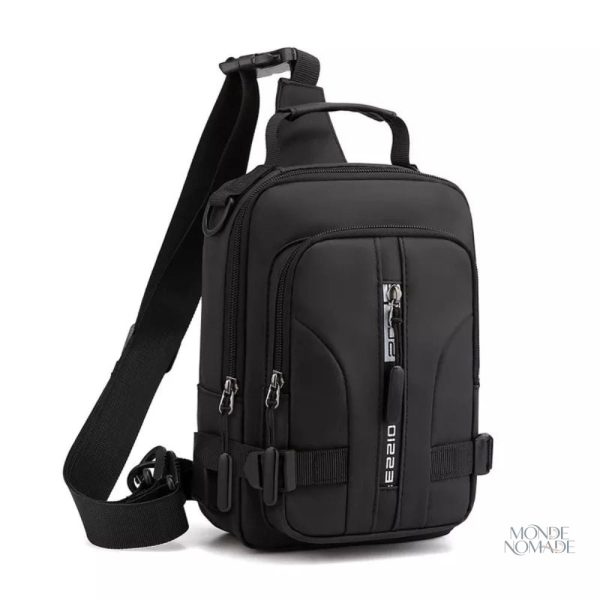 Sac bandoulière poitrine homme design moderne