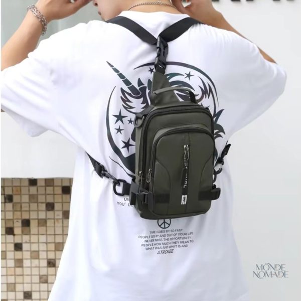 Sac de poitrine élégant pour homme, accessoire tendance