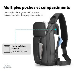 Sac à bandoulière compact pour ordinateur portable 10