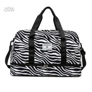 Sac Bandoulière Zèbre pour voyages pratiques et stylés