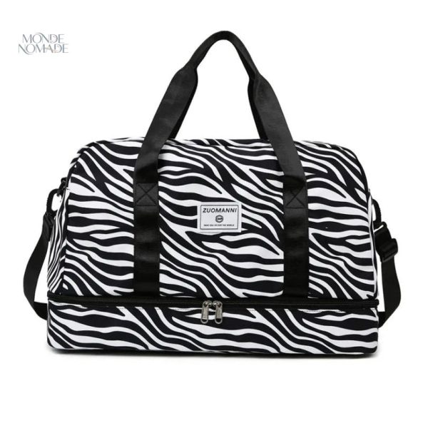 Sac Bandoulière Zèbre pour voyages pratiques et stylés