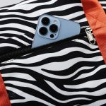 Sac de Voyage léger avec imprimé zèbre, polyvalent et moderne