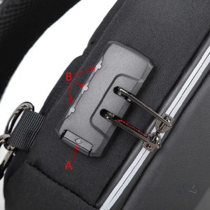 Sac de poitrine sécurisé avec compartiments pratiques