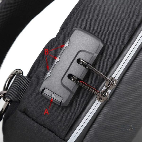 Sac de poitrine sécurisé avec compartiments pratiques