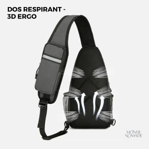 Sac de poitrine adapté pour les activités en plein air