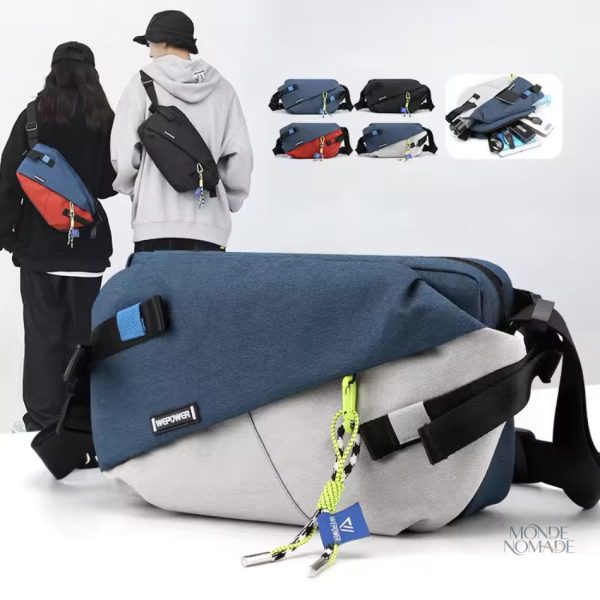 Sac de poitrine pour hommes et femmes, polyvalent et tendance