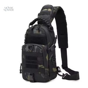 Sac de Poitrine Tactique en tissu résistant et polyvalent