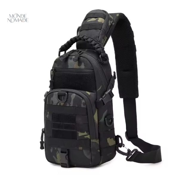 Sac de Poitrine Tactique en tissu résistant et polyvalent