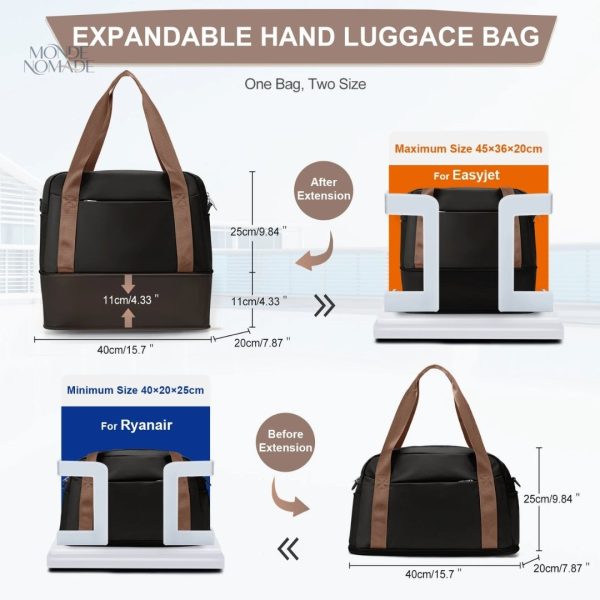 Sac pratique avec grandes poches pour une meilleure organisation