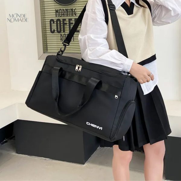 Sac de voyage féminin avec poche chaussures intégrée