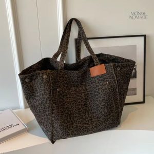 Sac Fourre Tout Léopard élégant et pratique pour le voyage