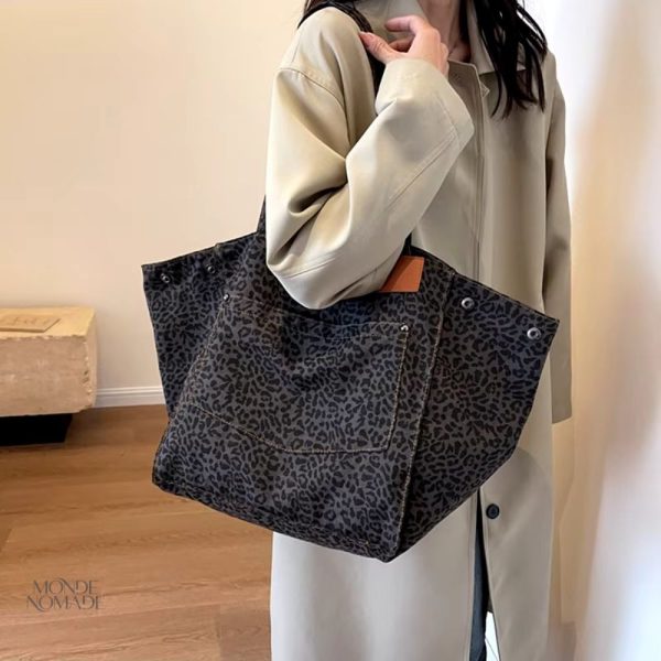 Sac de Voyage stylé avec imprimé léopard chic